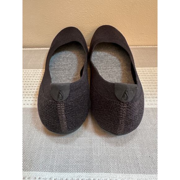 Allbirds Tree Breezer Black/Stormy Grey Size 10.5 Breathable Knit Flats - Picture 3 of 6